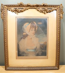 Antique 1909 Etching Signed Will Henderson Christian Klackner #76 Edwardian Woman