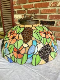 Large Stained Glass Hanging Ceiling Lamp Shade