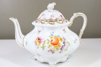 19th Century Dresden Porcelain Tea Pot