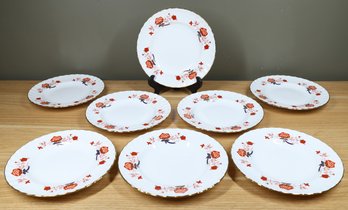 Set Of (8) Bali Royal Crown Derby Bone China Salad Plates Ely Chelsea