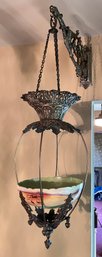 Victorian Metal Hanging Wall Decor With Bowl