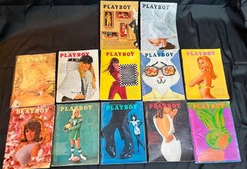 PLAYBOY MAGAZINE LOT 1967 COPLETE YEAR MONTHLY ISSUES