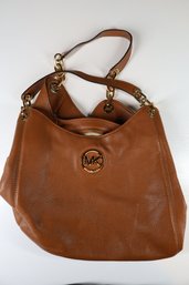 Michael Kors Fulton Leather Hobo Bag Brown