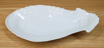 Richard Ginori Italy White Bianco Pickle Dish Porcelain Italy L-80