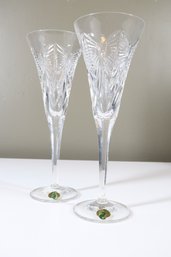 Waterford Crystal Millennium Collection Toasting Flutes FirstToast Happiness