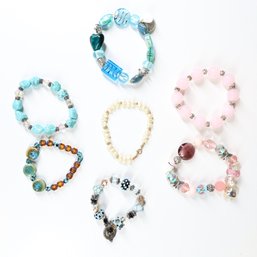 Lot - (7) Costume Jewelry Bracelets