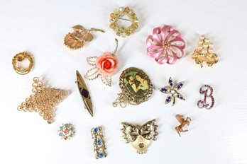 Lot Of Brooches