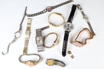 Lot - Costume Jewelry Watches And Links