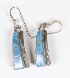 Sterling Silver And Turquoise Earrings Rayland & Patty RP Edaakie Zuni