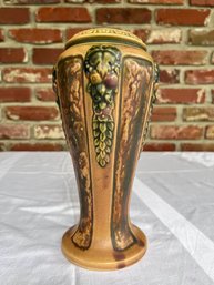 Roseville Florentine Fruited Vine Garland Pottery Flower Vase