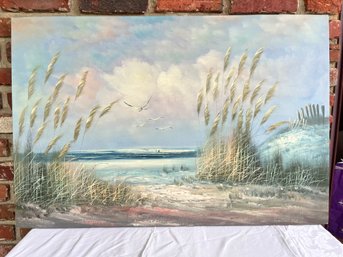 Ocean Landscape Oil On Canvas