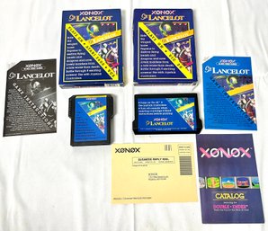 (2) Vintage Xonox Sir Lancelot Racer Video Game For Atari 2600 VCS