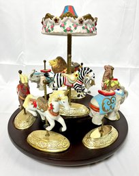 Carousel Horse 2 Tier Music Box 'Small World' Song