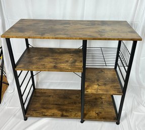 Wood & Metal Shelf Kitchen Office Bar Shelf