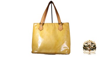 Louis Vuitton Monogram Yellow Vernis Handbag Purse