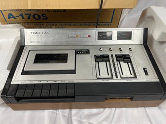 TEAC A170S Stereo Cassette Deck A-170S In Original Box