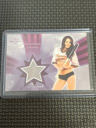 BENCH WARMER PENNELOPE JIMENEZ AUTHENTIC SWATCH TRADING CARD