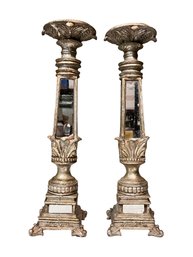 Two Candelabras With Mirrors