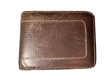 LOUIS VUITTON Utah Leather Compact Wallet Card Holder 6 Billets