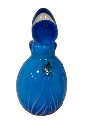 Robert William Blue Art Glass Decanter