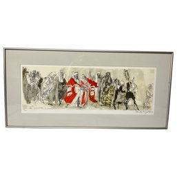 Felix Topolski 'The Re-Opening Of The Law Courts' Legal London Hand Signed Lithograph 74/250