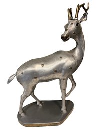 Large Metal Brass Spelter Stag 26' Tall