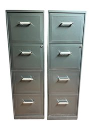 PAIR FILING CABINETS WITH KEYS