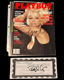 PAMELA ANDERSON SIGNED MAGAZINE