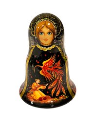 Russian Roly Poly Chime Woman Signed