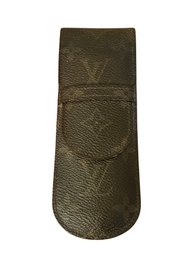 Louis Vuitton Monogram Etui Styro Pencil Case Canvas Leather Brown