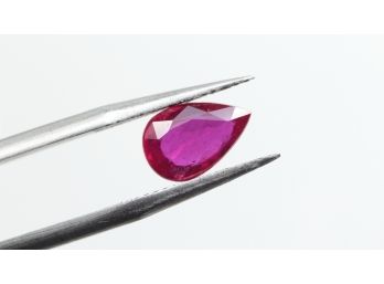 RUBY 1.76CT 10MM X 6MM X 3.5MM OVAL CUT LOOSE GEMSTONE NATURAL JEWELRY MAKING