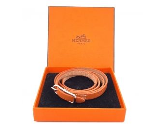 HERMES LEATHER BELT BUCKLE BRACELET COMES WITH BOX AUTHENTIC