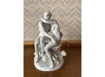 Bisque Porcelain Group 'the Embrace'