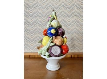 Italian Ceramic Vegetable Centerpiece