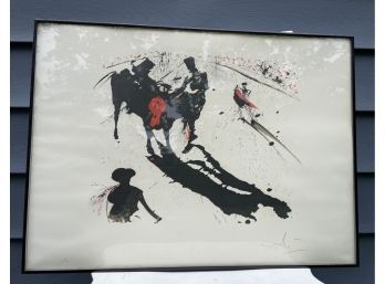 Limited Edition Lithograph, Salvador Dali, Bull Fight No. 1 47/300