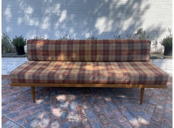 Mid Century Plaid Sofa