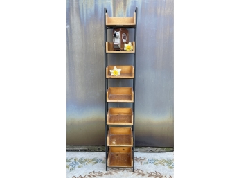 Iron And Wood CD Shelf / Small Rack