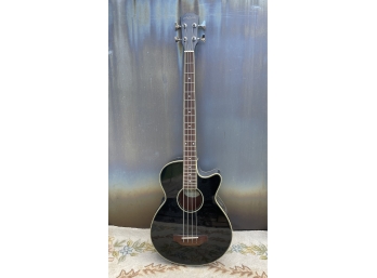 Carlo Robelli Acoustic / Electric Black Bass Guitar Full Size 4 String