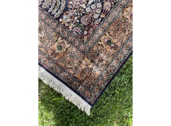 Silk Rug Navy Ground