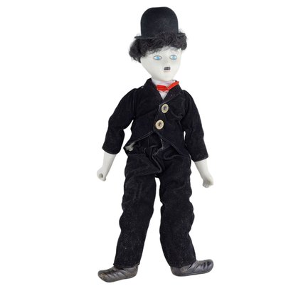 Vintage Charlie Chaplin Porcelain Doll