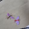 Gucci GG Bandana Diamond Pattern Silk Butterflies, Dragonfly, Hornet Scarf