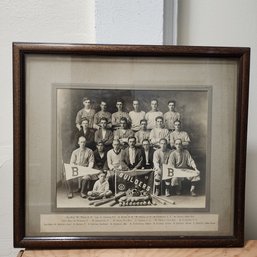 Antique Builders Baseball Team Framed Photograph