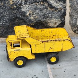 Vintage Nylint Heavy Duty Pressed Dump Yellow Truck 4 Of 6