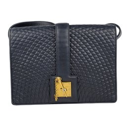 Bally Quilted Shoulder Leather Bag