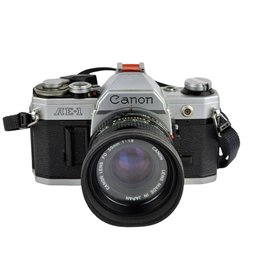 Canon AE1 SLR Film Camera, With Kalimar UV 52 MM F/2 SSC LENS