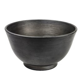 Vintage Lama Oaxaca Mexico Black Pottery Bowl 5' X 7.5'