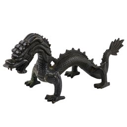 Vintage Chinese Tibet Fengshui Bronze Dragon 7.25'