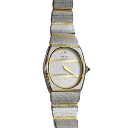 Seiko Quartz Watch Women Two-Tone Japan Analog Oval Battery Needed