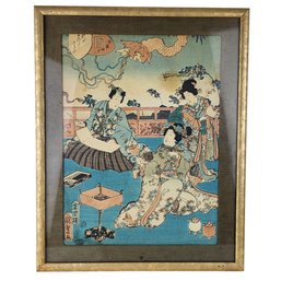 Kunisada (1786) Utagawa Kunisada II (Kunimasa III, Toyokuni IV), Japan 11' X 14'