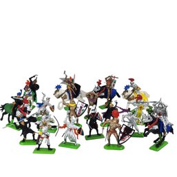 1971 Britains Deetail Medieval Horse Knights Set Of 18